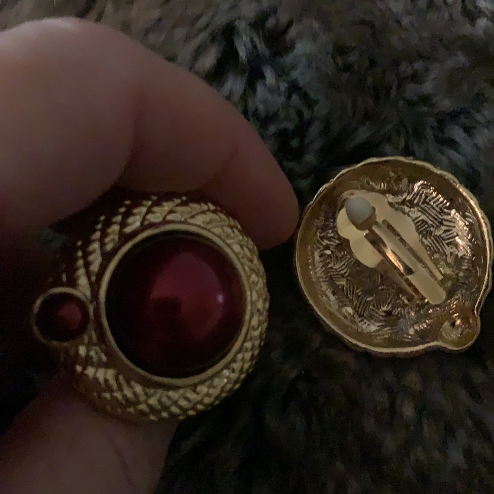 Vintage Statement Earrings. Unsigned. - image 3